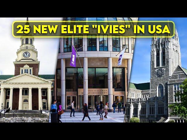 25 New Elite "IVIES" in USA