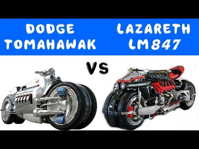 Dodge Tomahawk vs Lazareth LM 847 #lazarethmoto #DodgeTomahawk