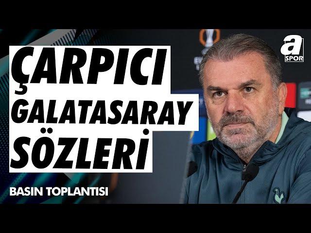 Galatasaray 3-2 Tottenham Angelos Postecoglou Maç Sonu Basın Toplantısı / A Spor / Avrupa Ligi Özel