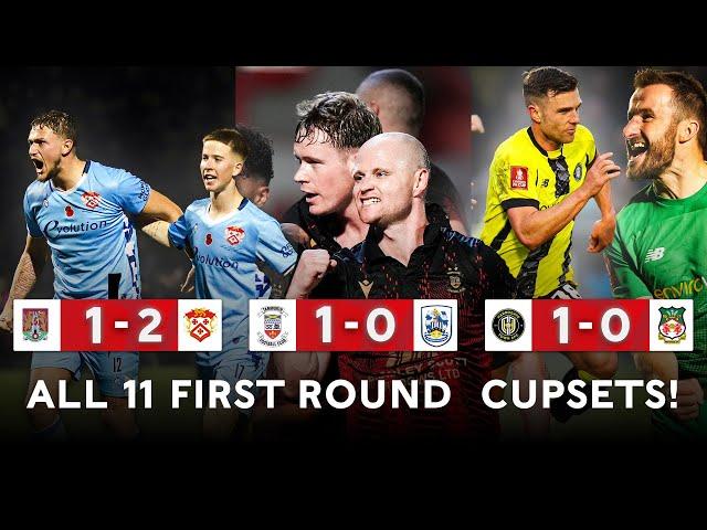 All 11 First Round Cupsets! | Emirates FA Cup 2024-25