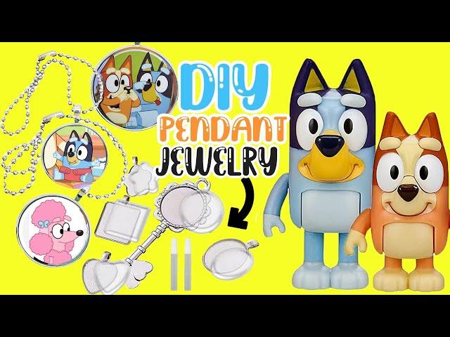 Bluey and Bingo DIY Pendant Jewelry! Crafts for Kids