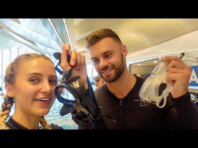 diving in the worlds DEEPEST POOL | deep dive dubai (full experience!)