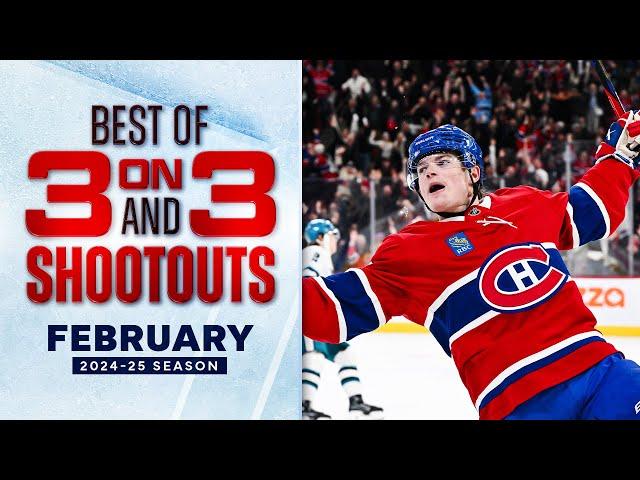 Best 3-on-3 OT and Shootout Moments from February | NHL 2024-25