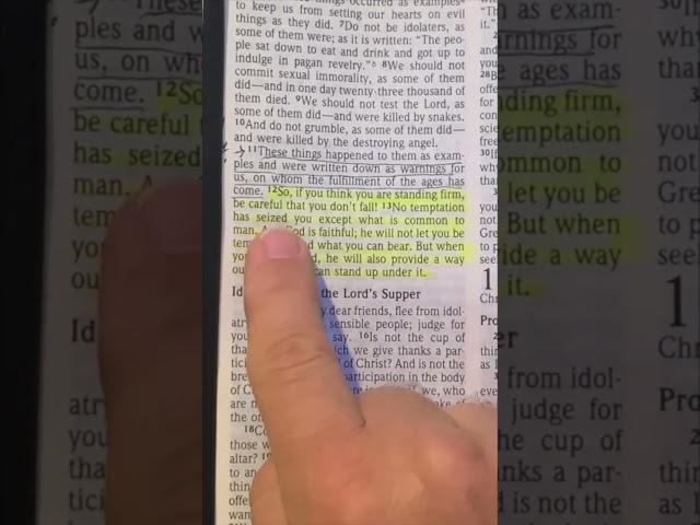 1 Corinthians 10:12-13