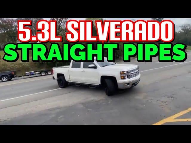 2015 Chevy Silverado 5.3L V8 DUAL EXHAUST w/ STRAIGHT PIPES!