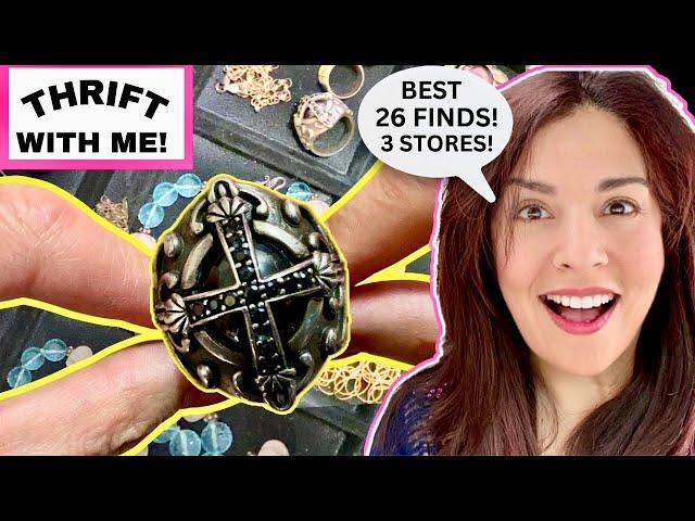 Thrift With Me! HOW TO Find The Best Vintage Jewelry At Church Thrift Stores!