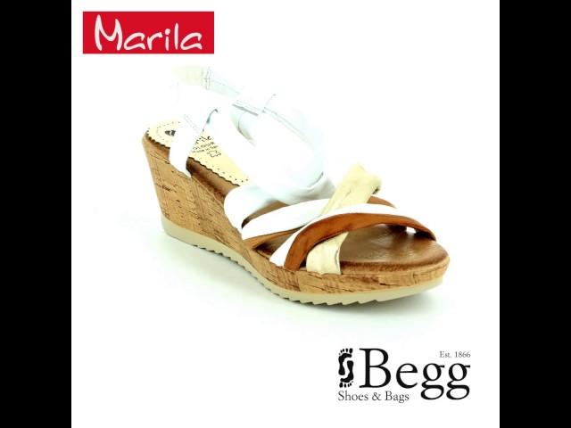 Marila Corcio 3533 737 35 -25 White multi sandals