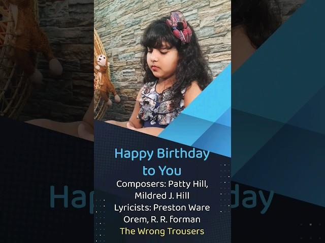 Little Girl Plays #HappyBirthday Song on Piano | Easy Tutorial for Beginners  | #Debosmita #piano