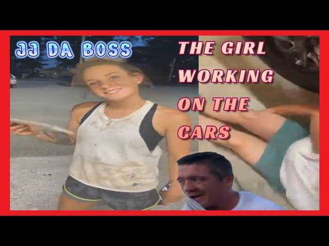 J J DSA BOSS GIRLS WORKING ON THE CARS
