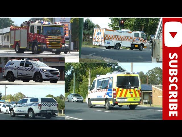 *MULTIPLE RESPONSES* Victoria Police, FRV, SES and Ambulance Victoria responding code 1