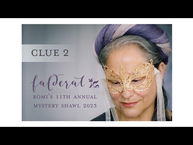 Romi's 2023 Mystery Shawl: Falderal, clue 2