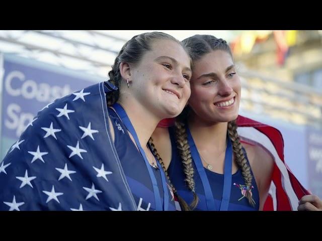 Celebrations at the 2024 World Rowing Beach Sprint Finals