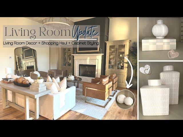 Living Room Update | New Decor | Target + Homegoods + Ross Haul  | Decorate w/Me | New Construction