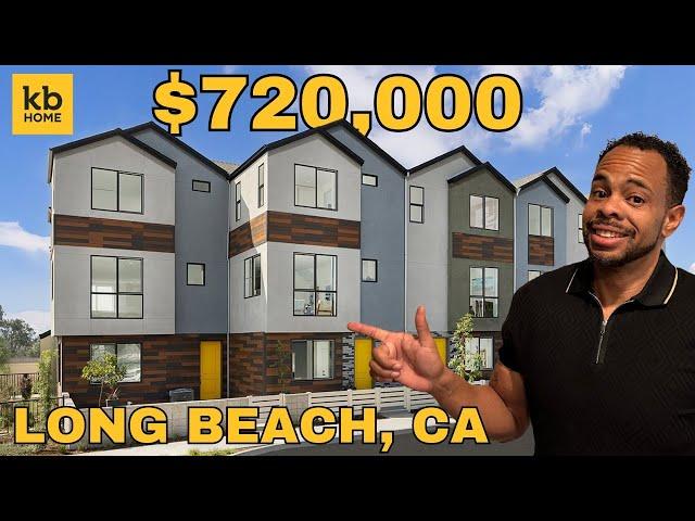  New Construction Townhome Tour in Long Beach, CA | KB Homes Rhythm | First-Time Buyer Opportunity!