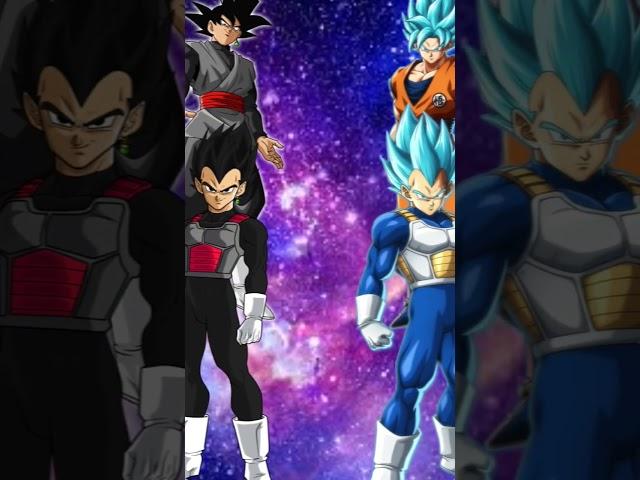 Goku black and Vegeta black vs Goku and Vegeta