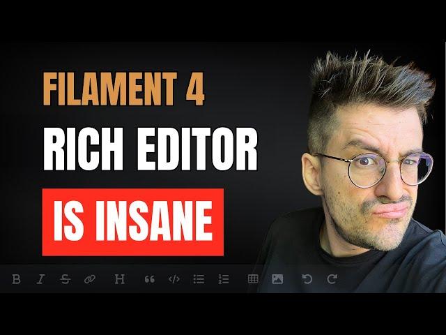 Filament 4 Beta Just Dropped: The New Tiptap-Based Rich Editor Is Absolutely INSANE!