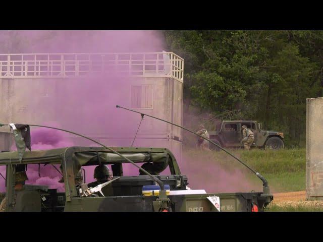 U.S. Army Reserve Soldiers conduct convoy operations during WAREX 86-21-03 at Fort McCoy, WI