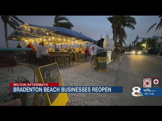 ‘We are back’: Bradenton Beach open for business after Hurricane Milton