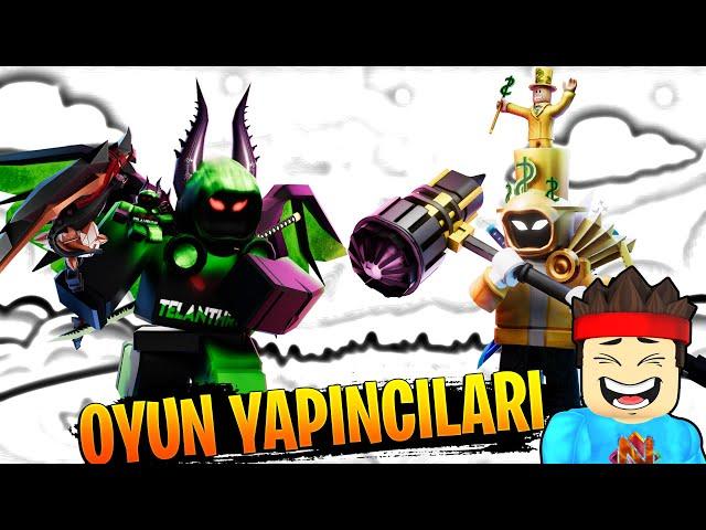 OYUN YAPIMCILARIYLA OYNADIM ÇÖP MÜ ? OP Mİ ?  Roblox Skibidi Toilet Tower Defense