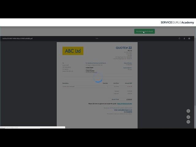 Advanced Acceptance For ServiceM8