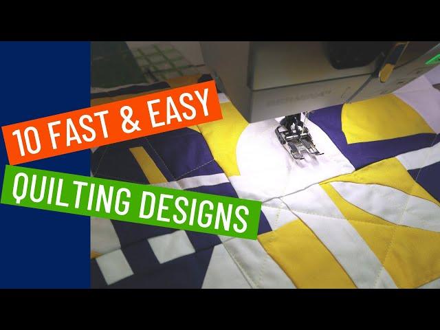   10 Fast & Easy Quilting Designs - Finish Your Quilt