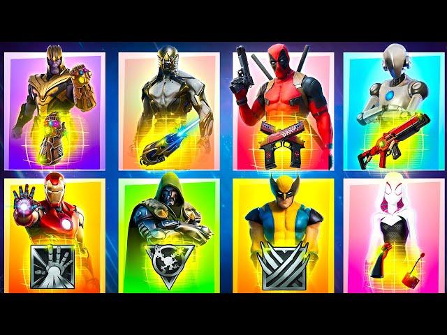 Evolution of All MARVEL Bosses, Henchmen & Mythic Weapons in Fortnite (2019 - 2023)