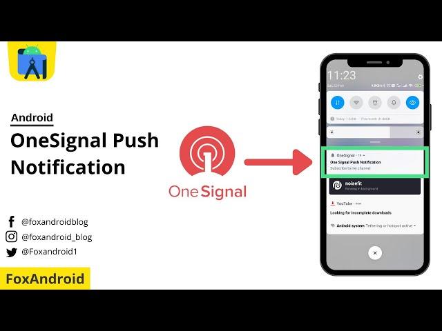 OneSignal Push Notification -  Android Studio Tutorial | Firebase Cloud Messaging with OneSignal