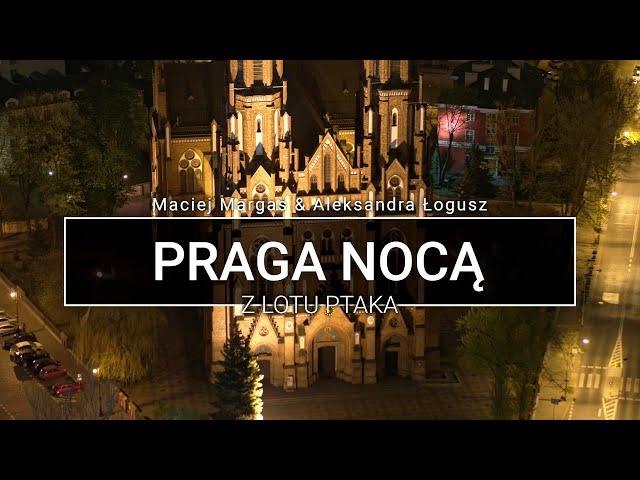 Praga nocą - Warszawa z lotu ptaka | z drona | POLAND ON AIR by Maciej Margas & Aleksandra Łogusz