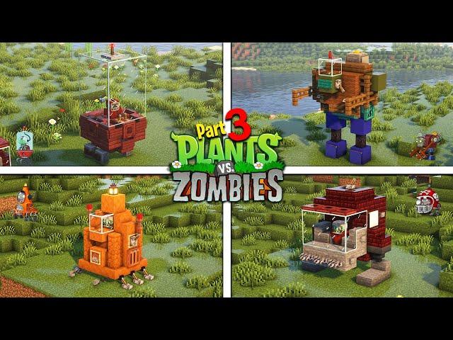 Part 3 of Plants vs Zombies Build in Minecraft (zombie edition) JMOX BUILD️