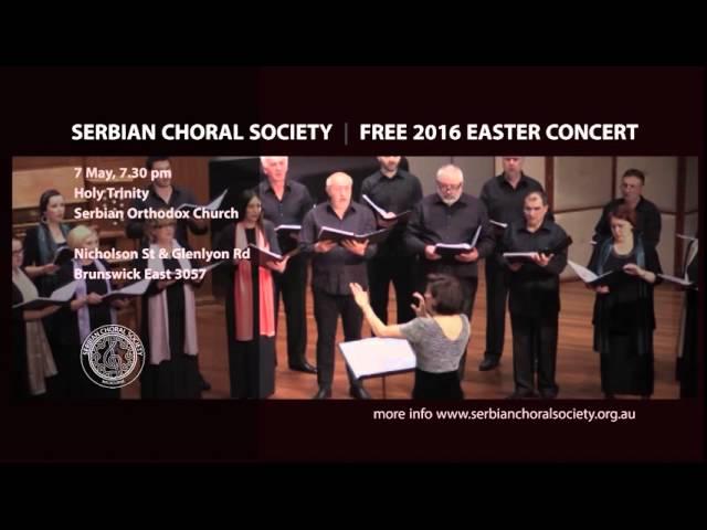 Serbian Choral Society | Free 2016 Easter Concert