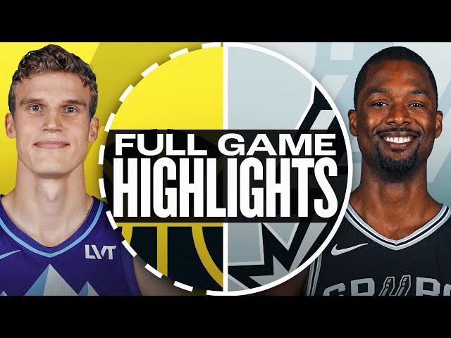 JAZZ at SPURS | FULL GAME HIGHLIGHTS | November 21, 2024