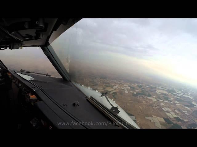 Boeing 737 Cockpit View  -  Landing In Agadir