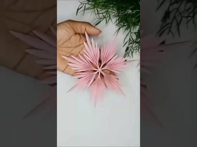 How to make a paper snowflake ️️ #papercraft #christmas #shortvideo #shorts #viralvideo #art