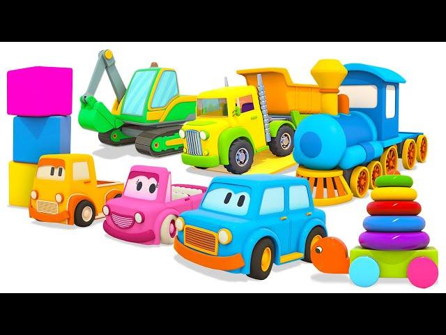 Car cartoons for kids & Clever cars cartoon full episodes - Street vehicles & trucks for kids.