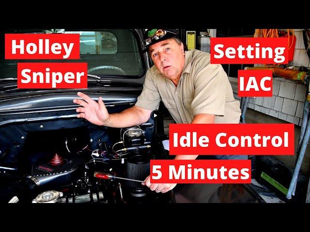 Holley Sniper How To  Set The IAC (Idle Air Control) in 5 minutes or less