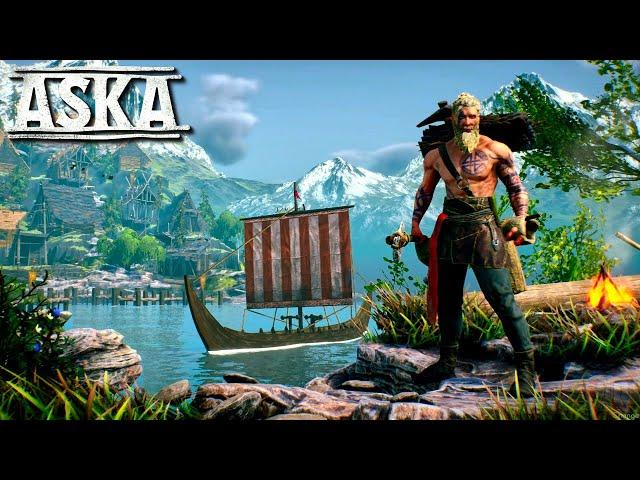 Day 1 In This Viking Survival Game | Aska Gameplay