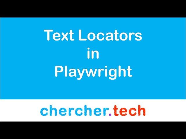 Text Locator in Playwright