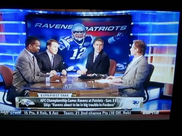 Ravens Vs Patriots 2012 playoffs preview from First Take