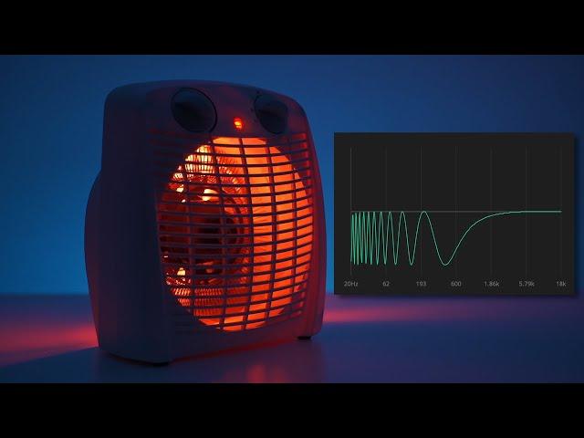 Hypnotic Fan Heater White Noise with Sweeping Effect | Ultimate Sleep Sound