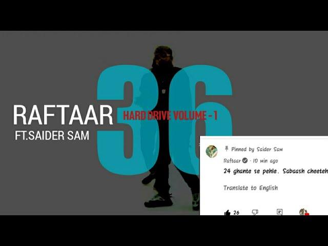 36 - RAFTAAR X SAIDER SAM (VIDEO) HARD DRIVE VOL.1 EP | YOUNGSTAR KALAMKAAR | REMIX