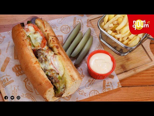 Philly Cheesesteak Sandwiches | Nom Qoum The Food Channel