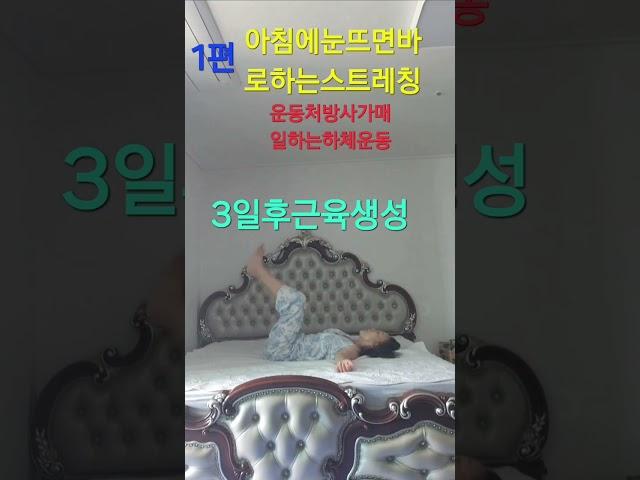 국민건강백세운동교실 #운동처방사 #아침에눈뜨면바로하는스트레칭 #신진대사원활 #하체중심운동