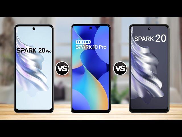 Tecno Spark 20 Pro Vs Tecno Spark 10 Pro Vs Tecno Spark 20