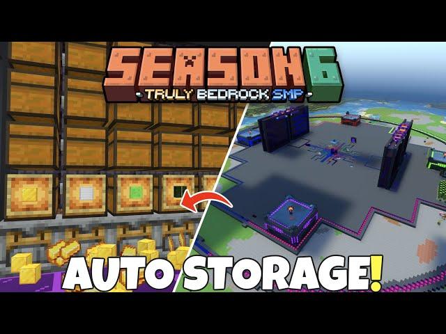 Custom MEGA Storage System In Minecraft Bedrock! 1.21 Survival Let's Play | Truly Bedrock Ep13