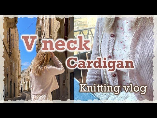 (eng) Knitting | V neck Cardigan FO Yeolmaedaleitel's Cone Yarn