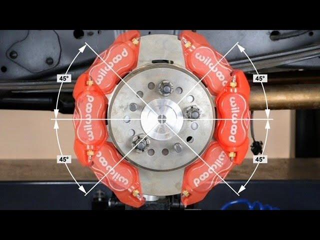 Installing Wilwood’s Electric Parking Brake System.  Showing the ability to move caliper placement