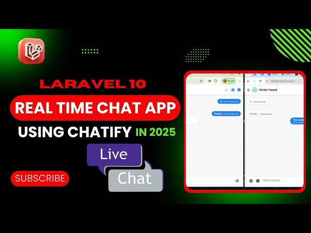 Laravel 10 RealTime Chat App using Chatify Project 2025
