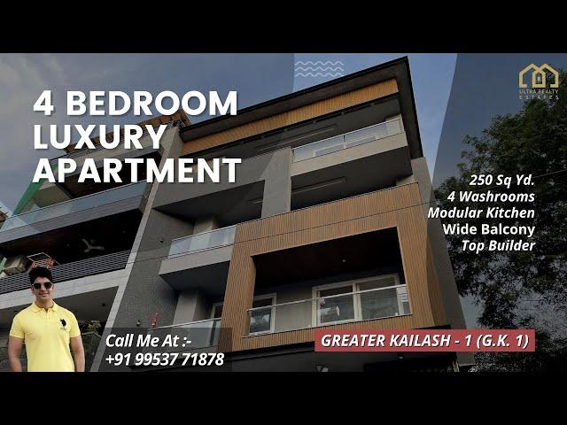 Own a Luxury Property in South Delhi | 250 Sq Yd Builder Floors 4 BHK in Greater Kailash 1 | URE