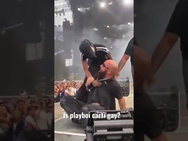 PLAYBOI CARTI KISSES A MAN AND FIGHTS SECURITY #playboicarti #fight #gay #fighting