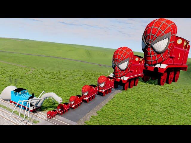 Big & Small Spider-Man the Train vs SPIDER Train Thomas.EXE | BeamNG.Drive